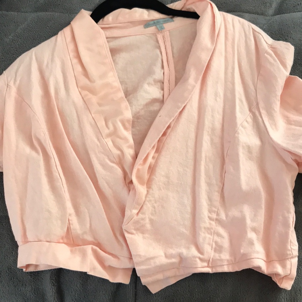 Pink cover up shall size large